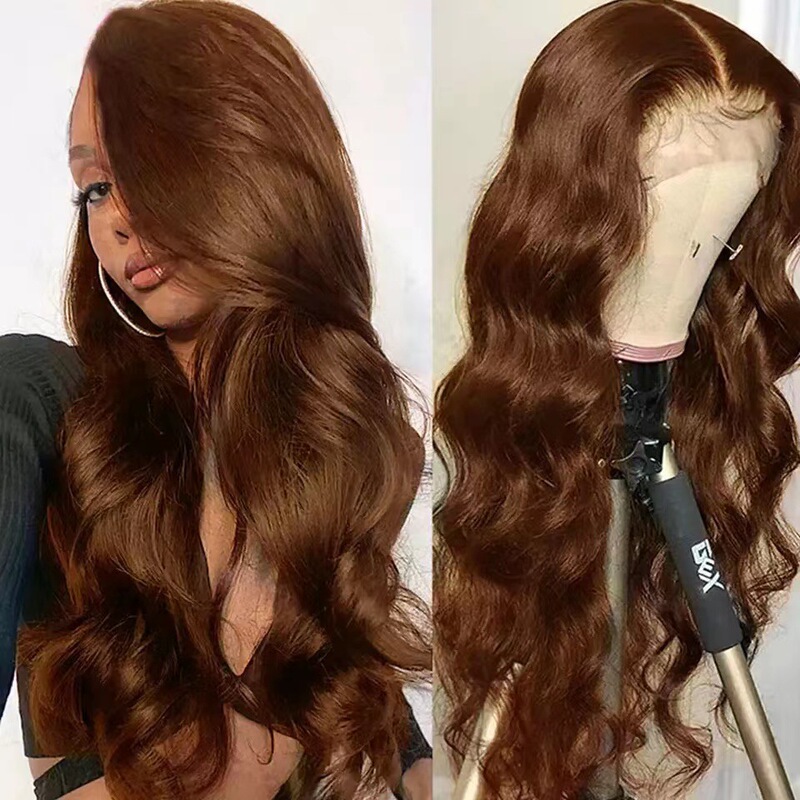 Lace wig Amazon new wig long curly hair big wave front lace wig headgear in stock generation hair