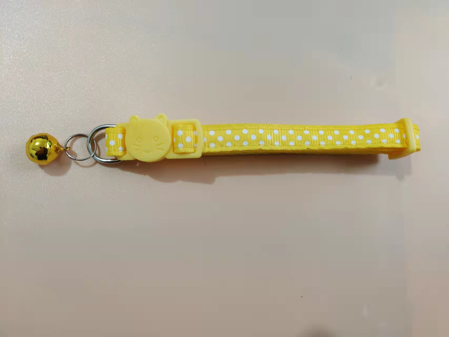 Pei Pei 1.0 collar de botón de seguridad de color para gatos impresión de puntos collar de cuello para gatos collar para mascotas collar de collar