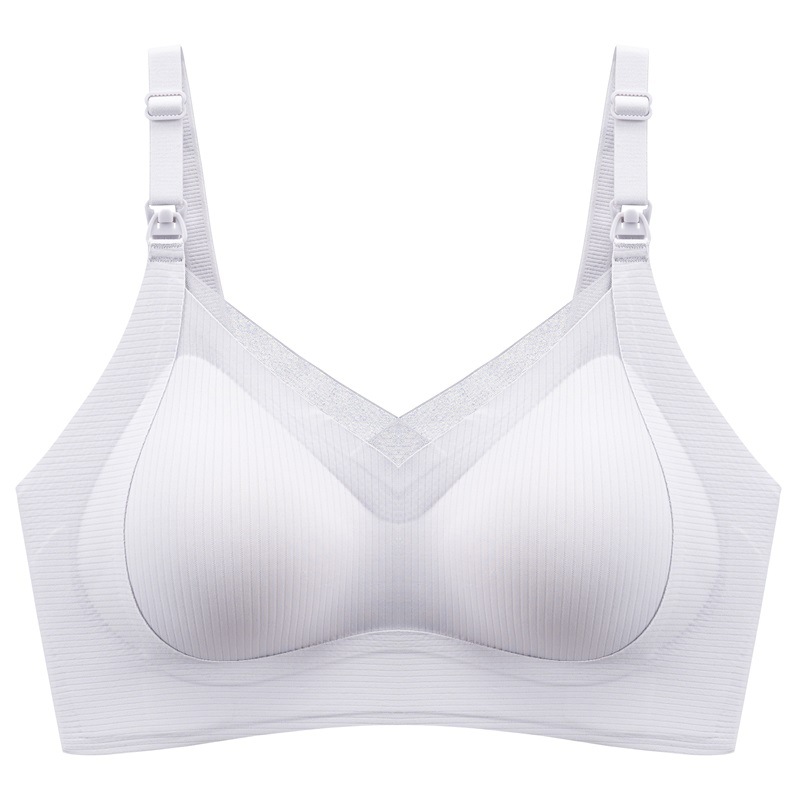 Ropa interior de lactancia materna para mujeres embarazadas, sujetador especial para lactancia posparto durante el embarazo, levantamiento, recolección, anti-caída, sujetador fino de primavera y verano para mujeres