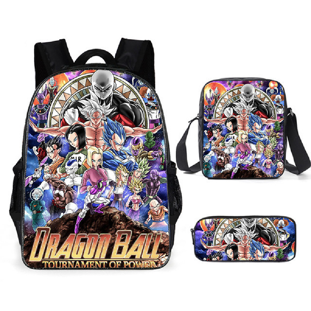 Mochila Dragon Ball de animación transfronteriza, mochila para estudiantes de Dragonball, mochila de poliéster Wukong, bolso de hombro