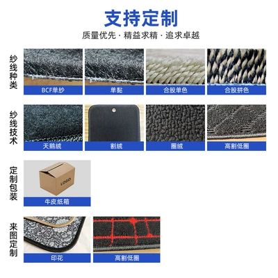 Car Carpet, Black car anti-slip floor mats
