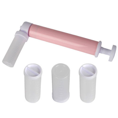 Manual cake gun, mousse cake coloring and dusting powder cake nozzle, baking decoration mold cake tool