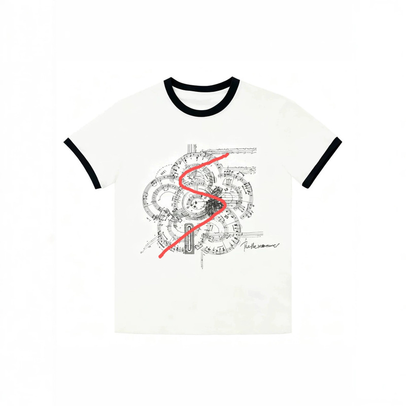 [Same Style as in the Mall] 2026 Summer Short-Sleeved Patterned T-Shirt with Cultural Theme “In a Flash” 2211