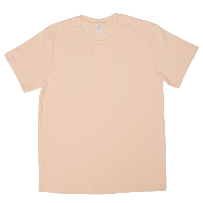 重ポンド新疆精櫛純綿包襟辺純色半袖tシャツ男女夏ゆるい大サイズ丸襟白色カジュアル|undefined
