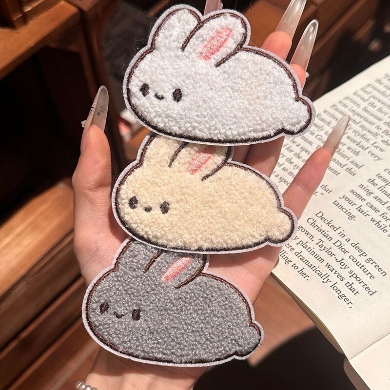Cute Cartoon Bunny Magic Stickers for Sweet Girls, Versatile Forehead Hair Clips, Fresh and Natural Style Hair Clips Cute Cartoon Bunny Magic Stickers for Sweet Girls, Versatile Forehead Hair Clips, Fresh and Natural Style Hair Clips