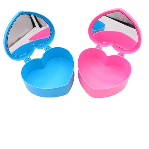 Children's DIY handmade clay toy box accessories embryo box peach heart transparent jewelry storage box love princess box