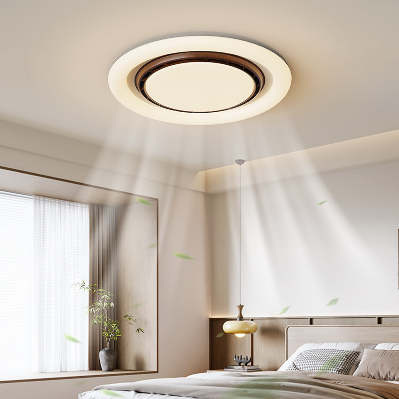 Leafless Fan Lamp, Bedroom Lamp, Italian Light Luxury Restaurant Lamp, Simple Modern Style Eye Protection, Silent Study Lamp, Ceiling Lamp