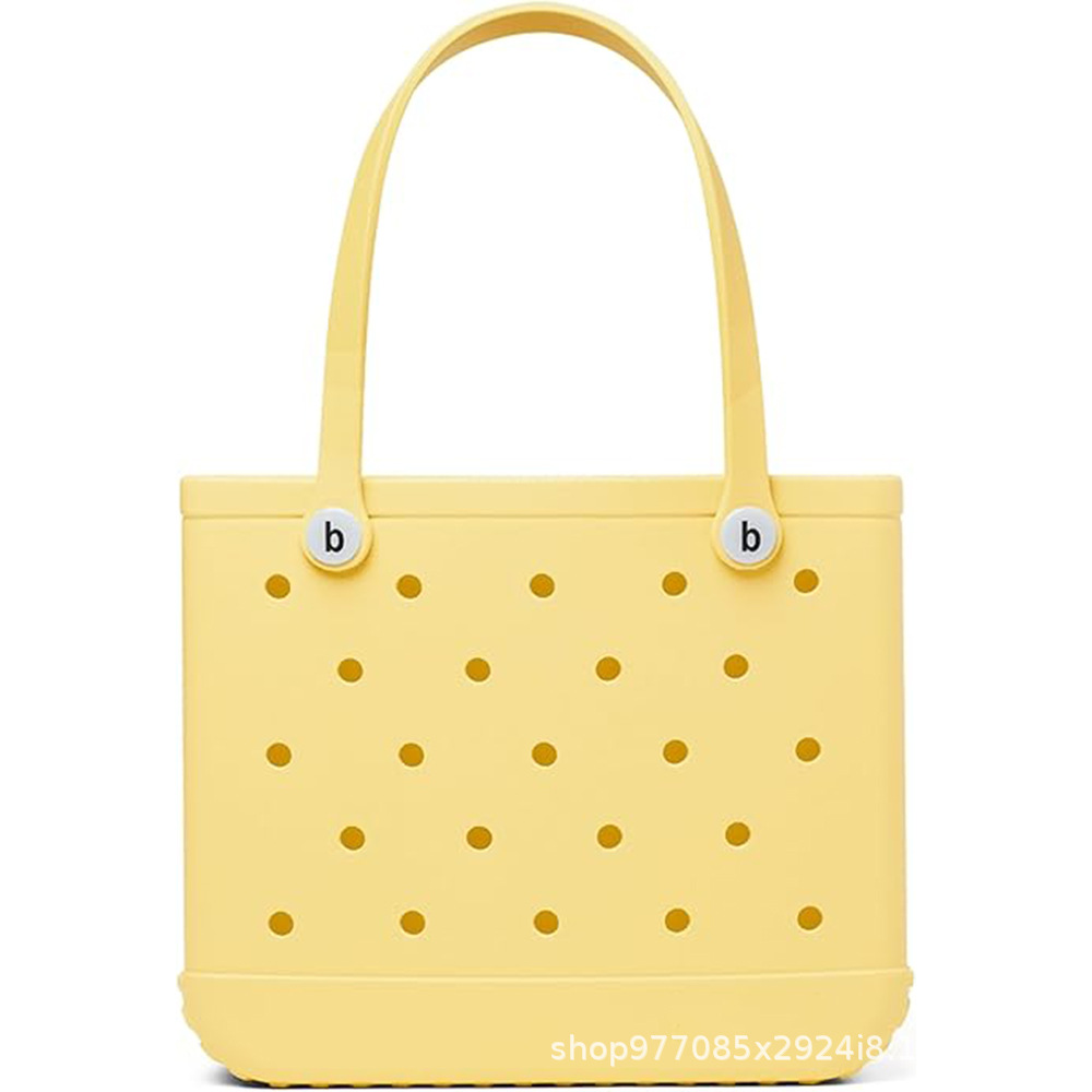 Eva bolsa de playa bolsa de agujero ligera europea y americana moda diy bolsa de mano de gran capacidad bolsa de hombro especial junto al mar