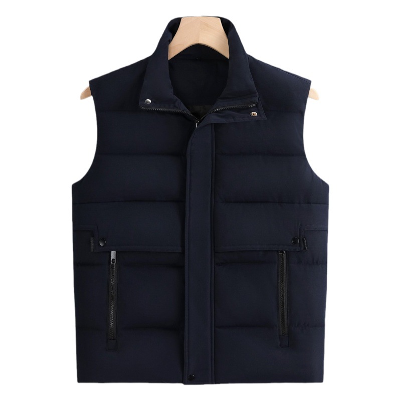 Chaleco de moda de invierno Chaleco de ropa de trabajo chaleco cálido abrigo engrosado abajo Chaleco de algodón logotipo personalizado