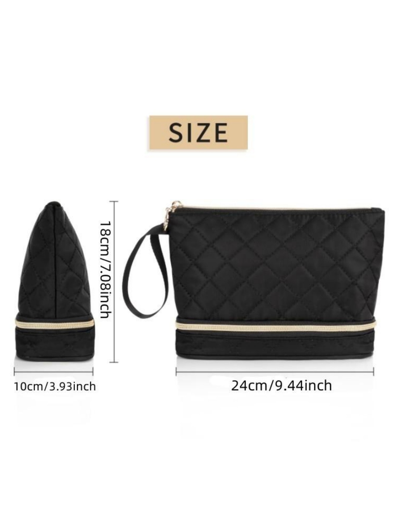 Basic Solid Color Polyester Square Makeup Bags display picture 5