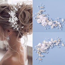 O 75977 Pearl Rhinestone Bridal Hair Comb �������鷢��