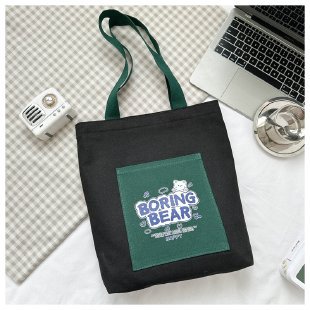 Wholesale of 2025 new casual and fashionable canvas bags, large-capacity single-shoulder bags for college students' shopping, and trendy tote bags undefined