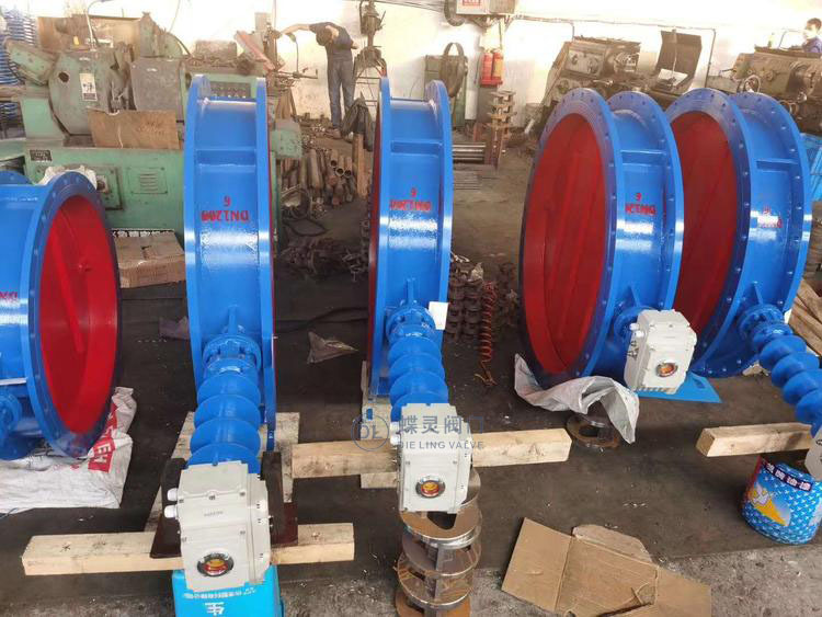 热风管道通风蝶阀 D941W-2.5P DN2000法兰式不锈钢调节型风阀