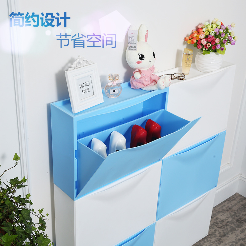 包邮简约现代超薄鞋柜多功能鞋架防尘简易鞋柜门厅柜组合收纳柜鞋