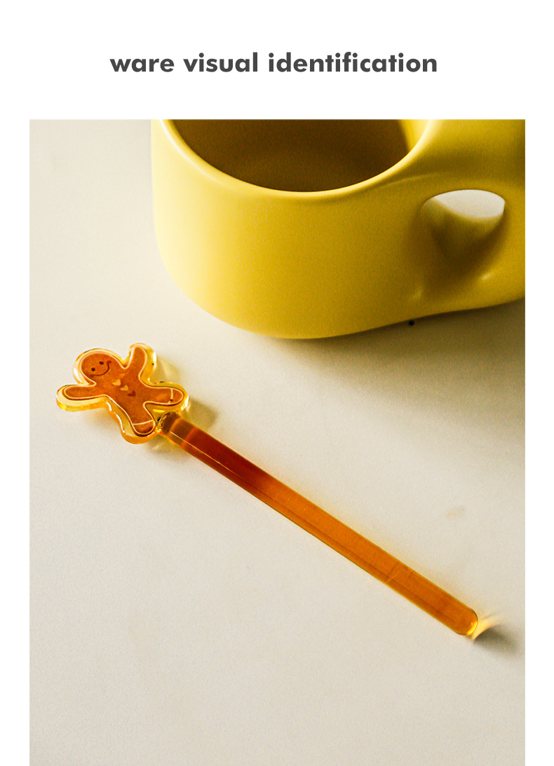 Cute Cartoon Flower Heat-Resistant Glass Stirring Rod 1 Piece display picture 4