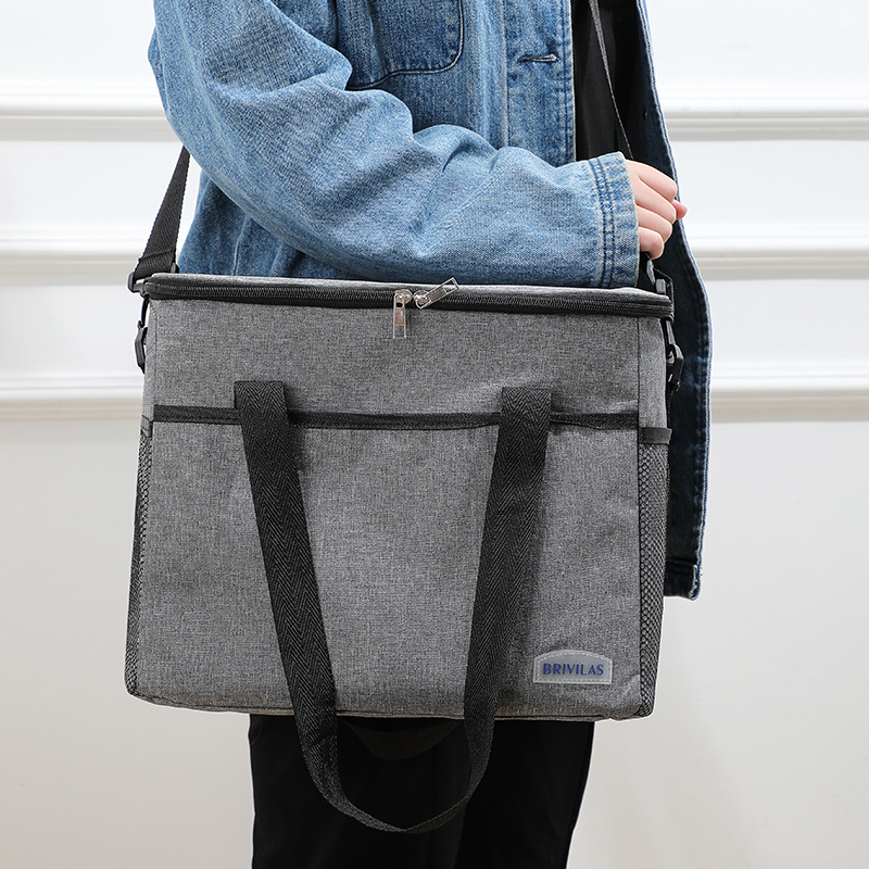 Venta caliente transfronteriza Amazon spot bolsa de aislamiento bolsa de aislamiento cuadrada de gran capacidad bolsa de hielo grande al aire libre lonchera portátil