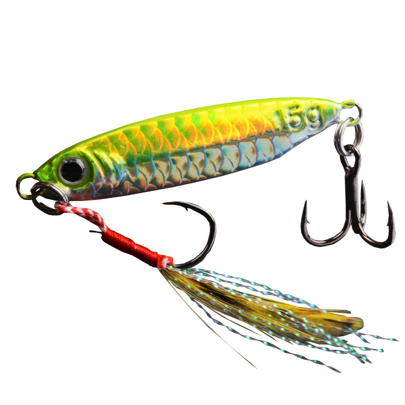 Cuchillo azul tiro largo capa de agua completa 7G-25G tiro largo Placa de hierro Luya cebo simulación Escala de pescado trucha bajo mandarín Luya