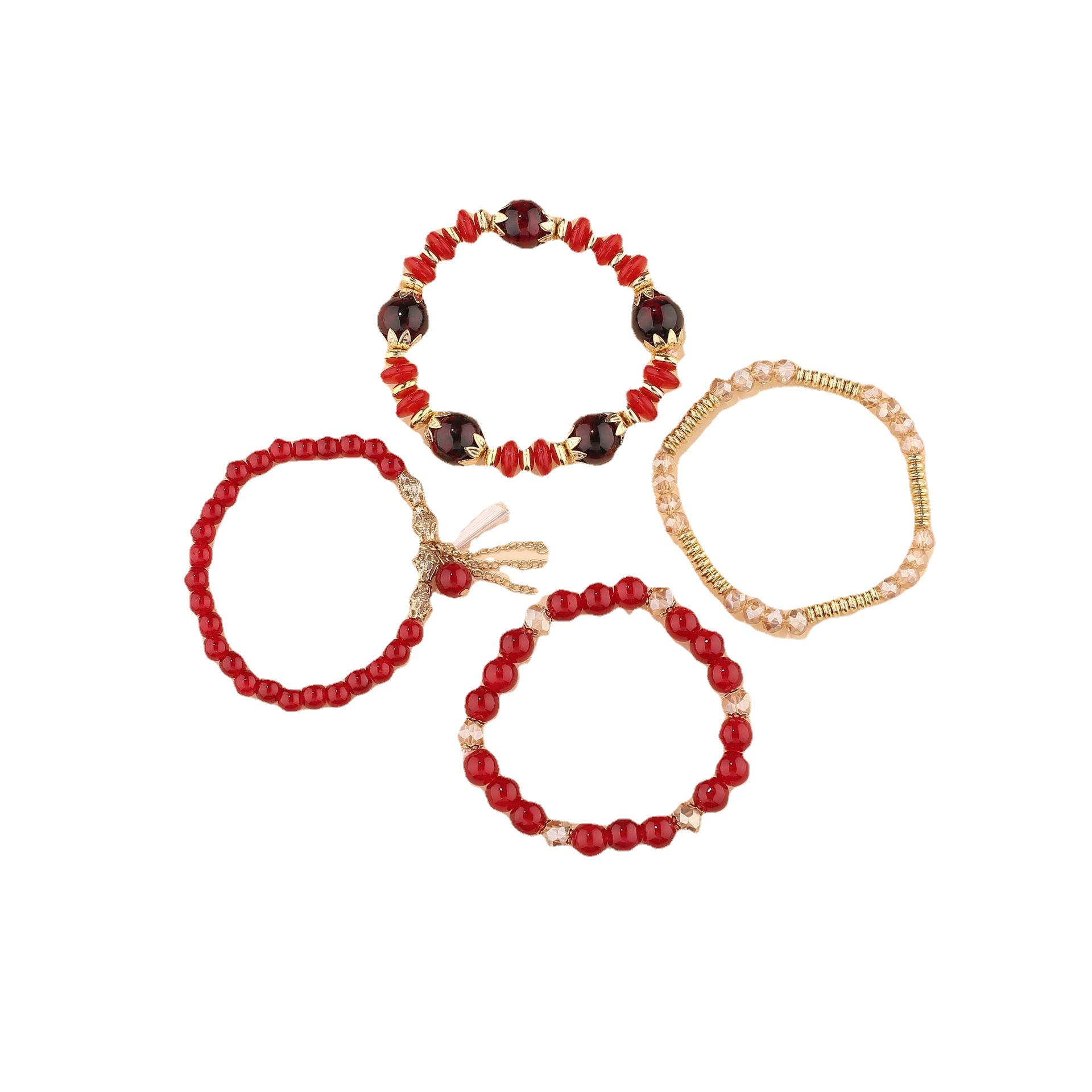 Bohemian Style Multi-layer Charm Bracelet For Valentine's Day_voghion.com