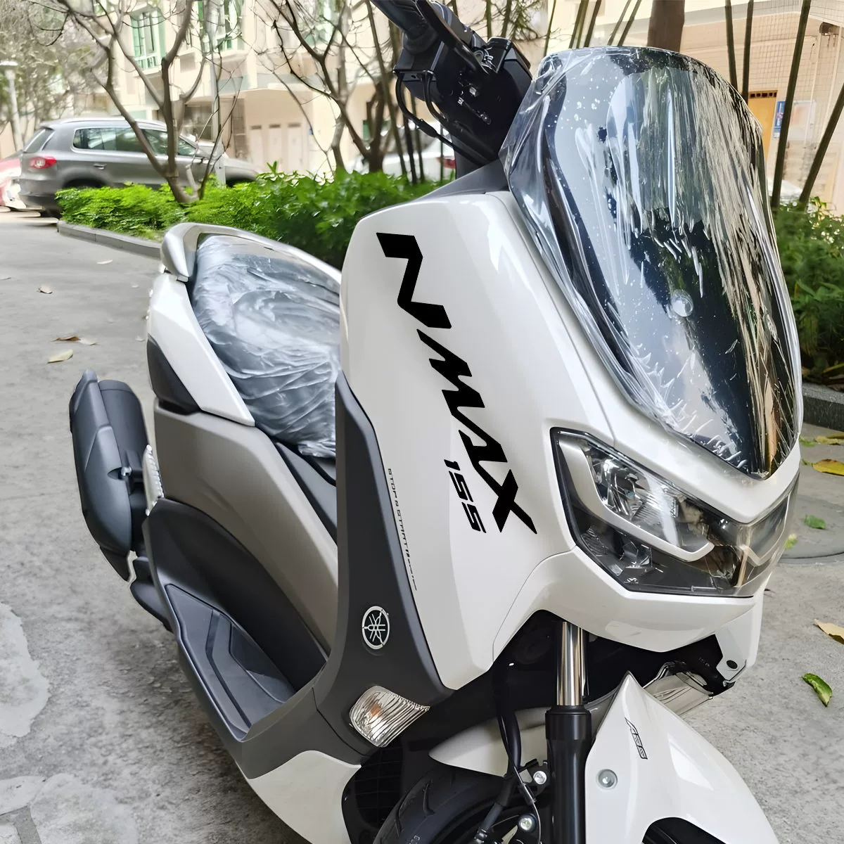 Наклейки для мотоциклов, подходят для YAMAHA Nmax155, передняя модернизация, водонепроницаемые декоративные отражающие наклейки