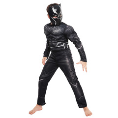 黑豹服裝cosplay復仇者聯盟 面具兒童舞會派對連體緊身衣節日裝扮