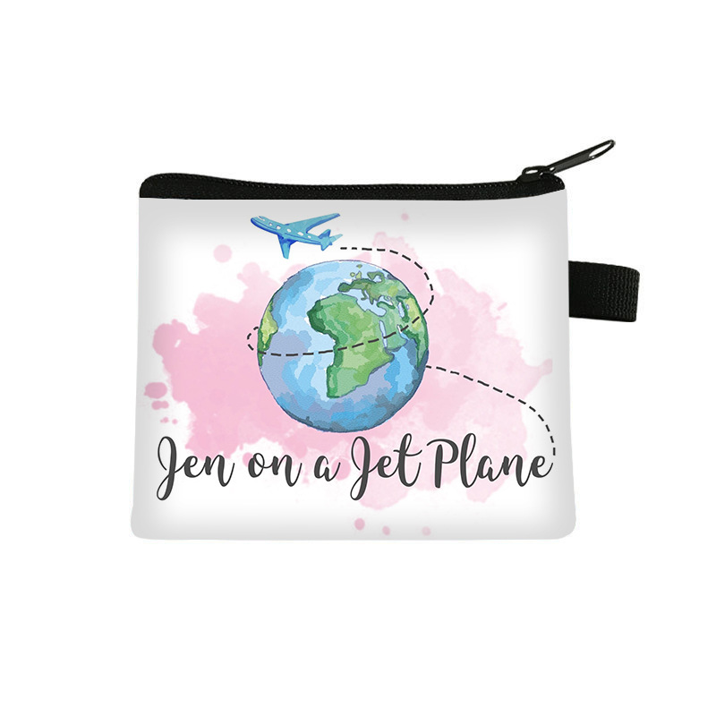 New Ocean Fish Coin Purse Children's Fashion White Printed Card Holder Primary School Boys and Girls Cute Storage Bag Hot