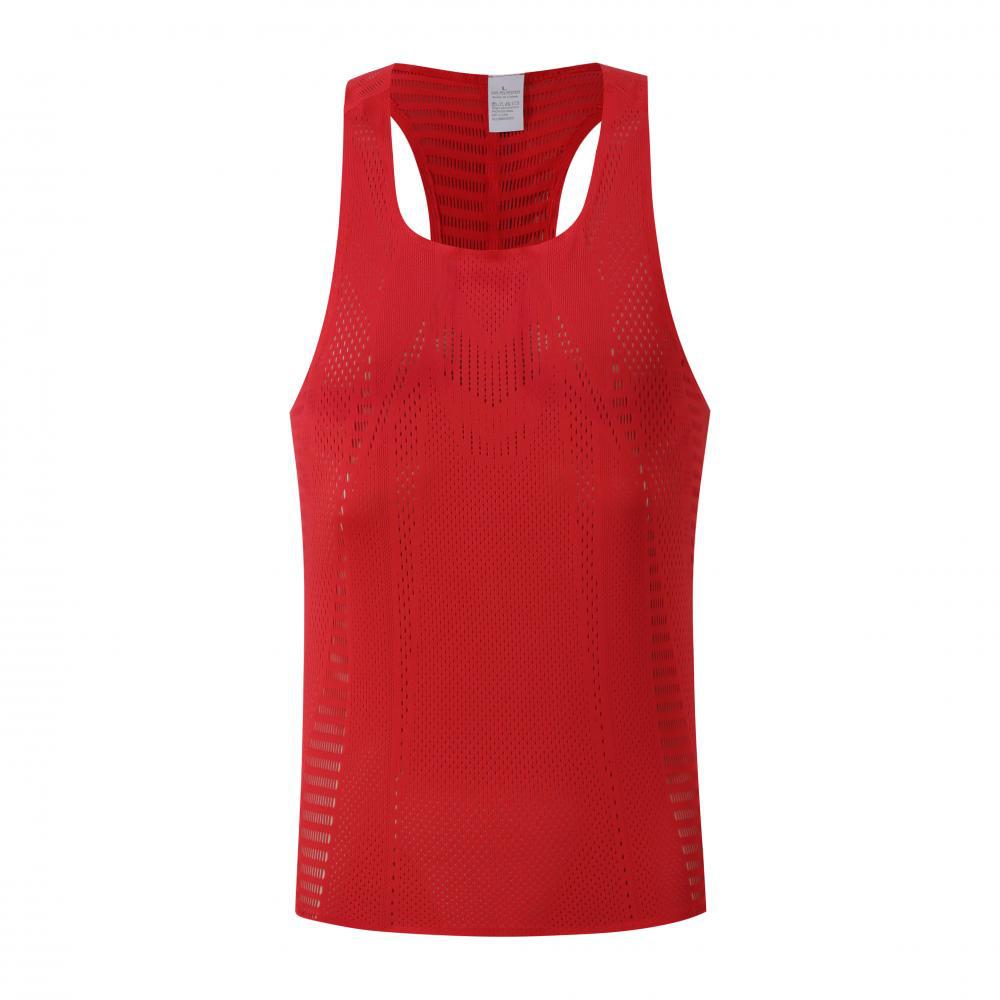 Cross-Border Quick-Drying Seamless Laminated Vest Sports Student Running Training Marathon Racing Mesh Competition Suit B2502