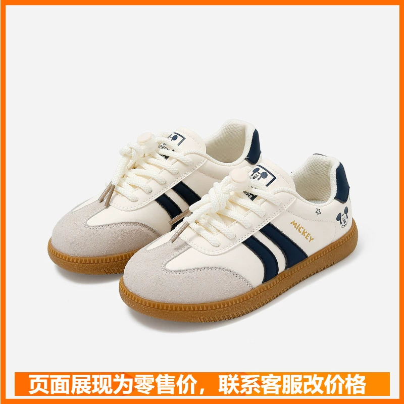Микки мужские и женские детские ботинки детские кроссовки весна и осень 2025 новая мужская и женская детская спортивная обувь с низким верхом