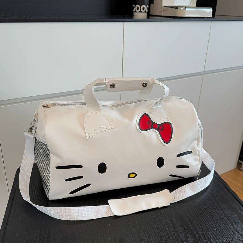 Hello kitty, мультяшная милая вместительная портативная сумка для путешествий через плечо