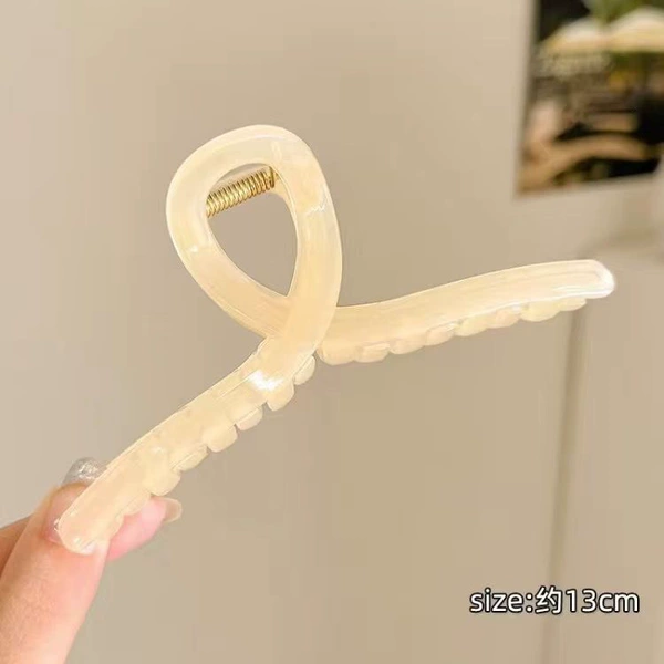 10# transparent cross beige