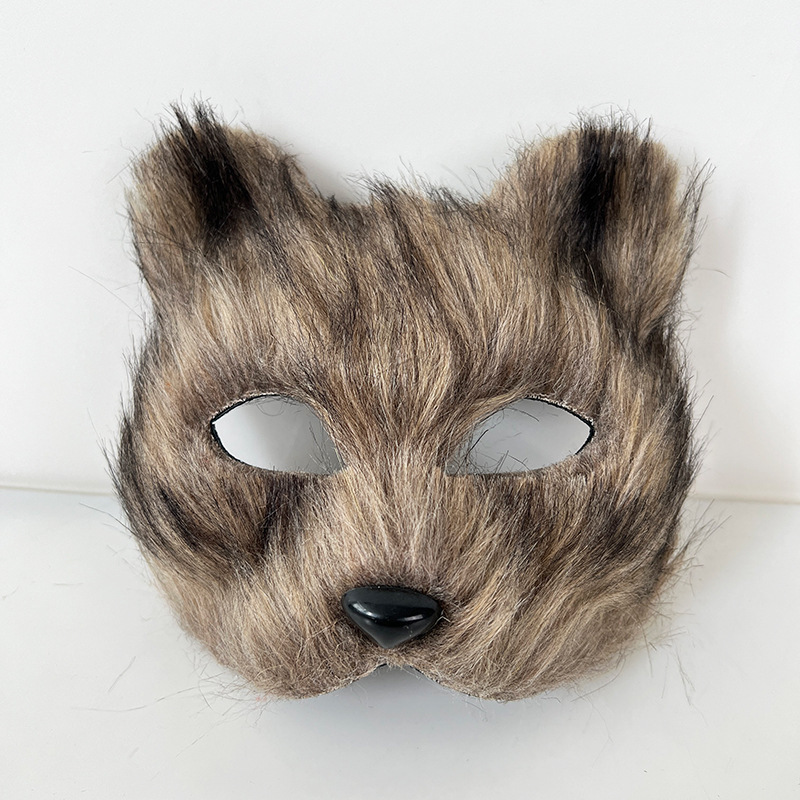 熊掌兽爪猫爪手套半指cosplay漫展道具可爱长毛绒万圣节手套欧美|undefined