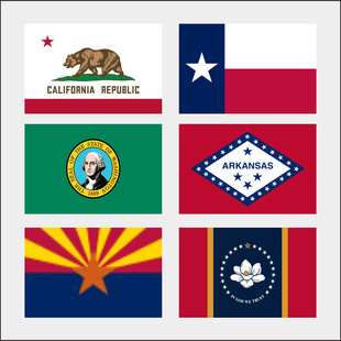 temu�羳؛Դ������������Arizona CaliforniaTexas flag���S���l