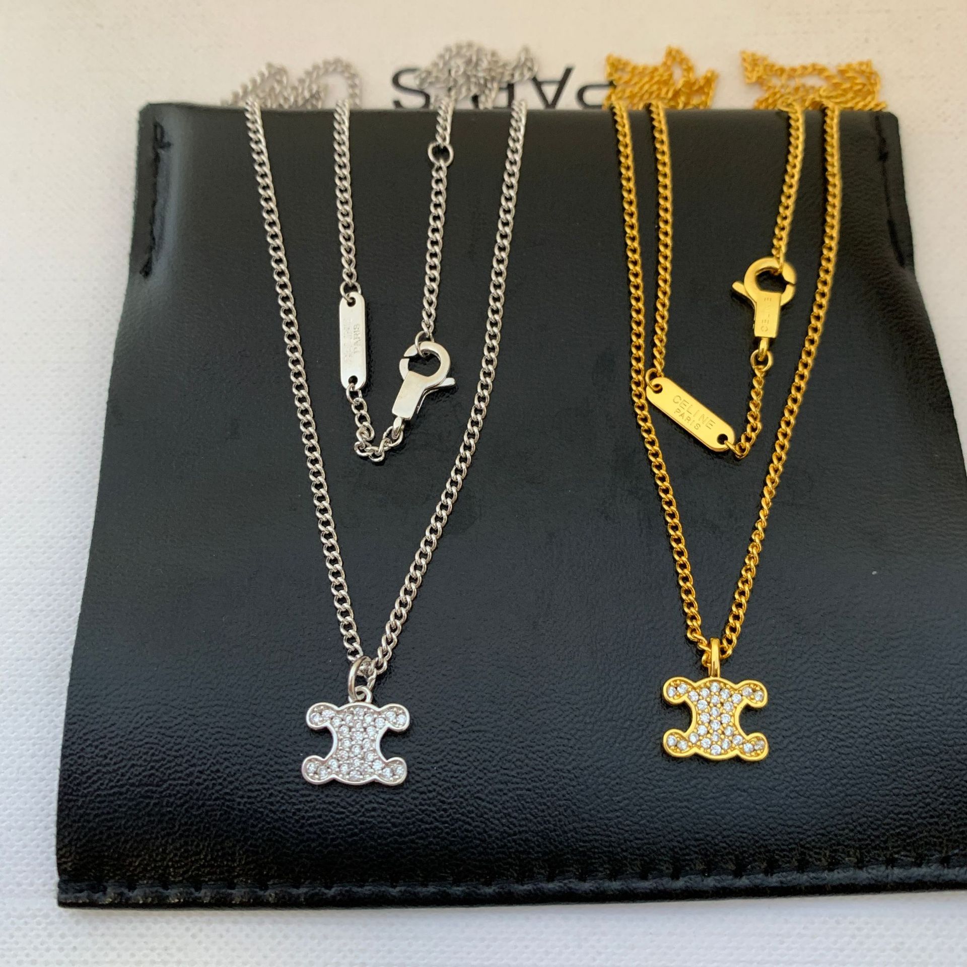 (Cross-border trading), small design necklace, chain for key bag , diamond encrusted, high-quality style