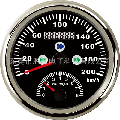 Yeni GPS sürət sayğacı 200km + taxometr 800RPM kombinasiya sayğacı, dönmə siqnalı ilə