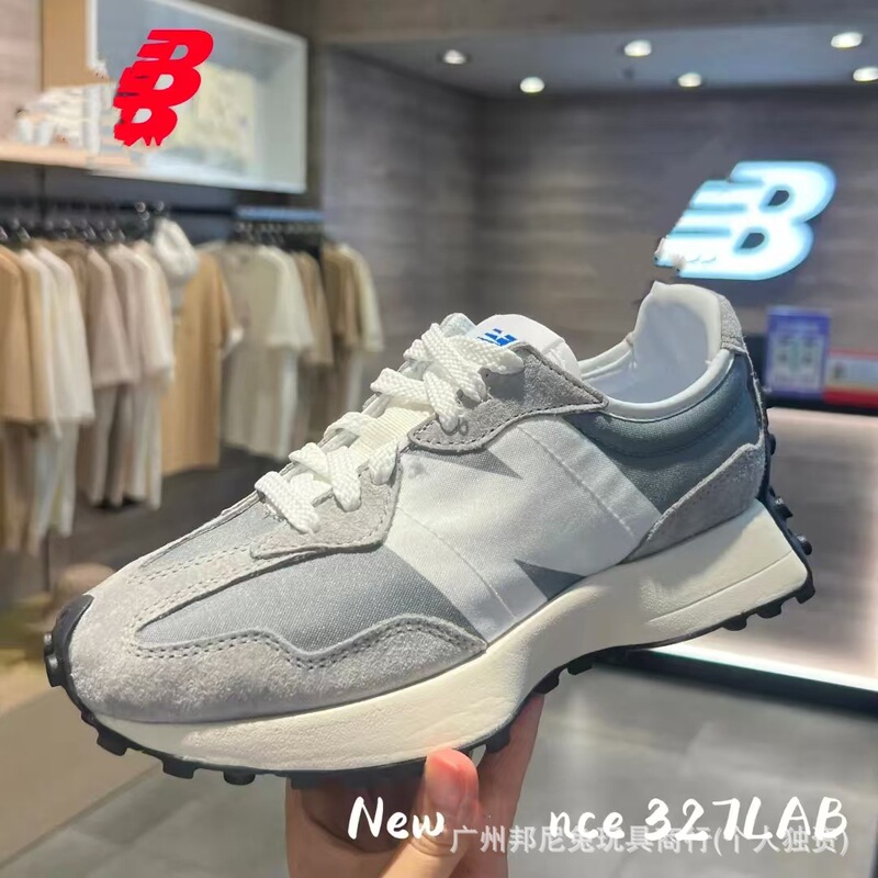 Distributed through Selective Distribution, In-Stock Original High-Quality Nb327 Sneakers in Original Gray/Nb530 Retro Running Shoes