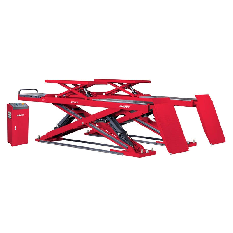 Ультратонкий четырехколесный подъемник для выравнивания шин, подъемное оборудование для автомобилей U-S40A