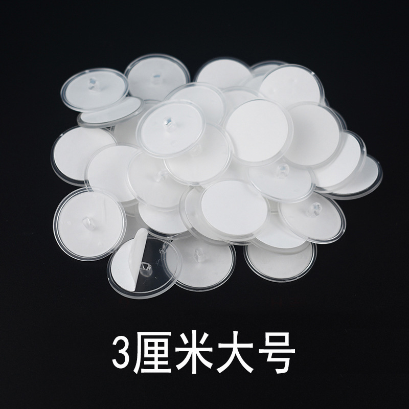 3cm Ceiling Hooks for Hanging Decorations, Round Small Hooks, Strong Adhesive Hooks, No-Drill Large Hooks