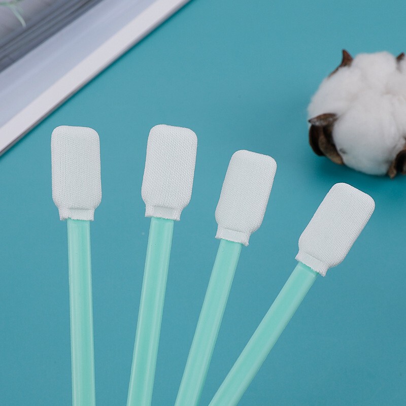 Square head fiber head cotton swab dust removal wiping stick dust-free purification cotton swab laser cutting cleaning stick precision instrument Square head fiber head cotton swab dust removal wiping stick dust-free purification cotton swab laser cutting cleaning stick precision instrument