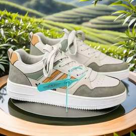 品牌断码狼狸三叶男鞋草百搭皮面潮流运动鞋跑步鞋透气低帮休闲鞋