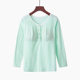 Pure cotton front buckle breast-feeding long sleeve breast-feeding month coat bra-free large size autumn clothes maternity clothes a generation of hair