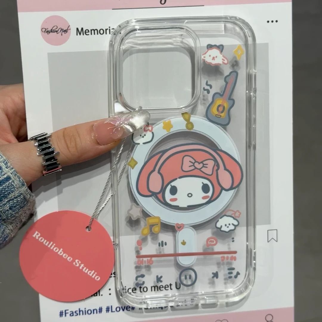 Headphones Melody Suitable for Apple 17 Mobile Phone Case Iphone16Promax Popular Model 15 Hard Shell 14 Creative 13