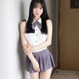 College style sexy junior jk miniskirt pure desire sailor suit student uniform temptation female pajamas sweet suit lo