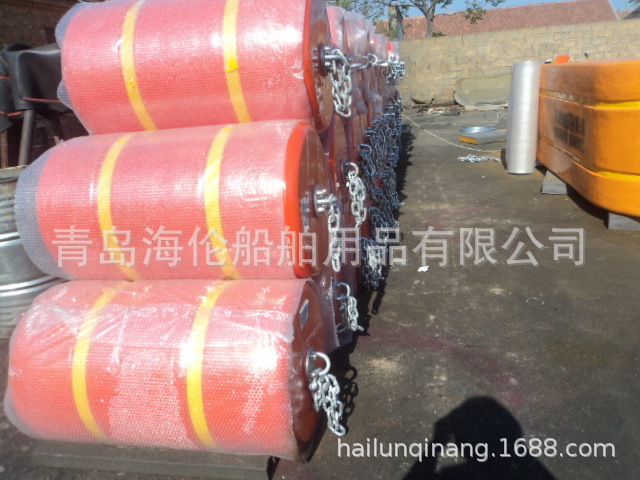 充气橡胶护舷 聚氨酯实心桥墩护垫 防护靠垫