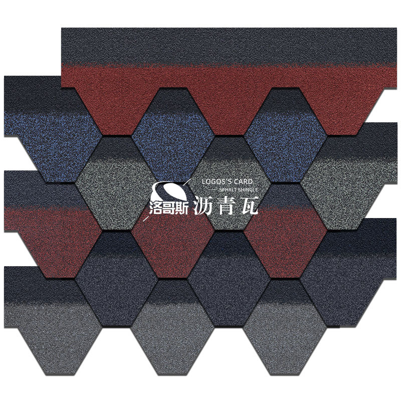 National standard mosaic hexagonal asphalt tile self-adhesive color linoleum tile colorful glass fiber tile lightweight Degawa tile National standard mosaic hexagonal asphalt tile self-adhesive color linoleum tile colorful glass fiber tile lightweight Degawa tile