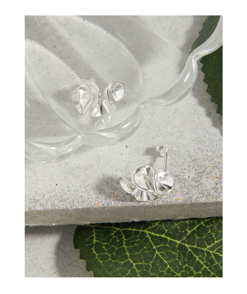 6g Weight Ear Studs Classification 1 Pair Quantity Daily Occasion 925 Sterling Silver Material Solid Color Pattern Women'S Gender Plating Design Fashion Style 1 Pair 925 Sterling Silver Solid Color Ear Studs 5