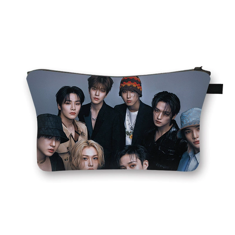 Сумка косметичка SKZOO STRAYKIDS для студентов и детей, косметики, мешок для хранения, для девочек, витринная вентиляция