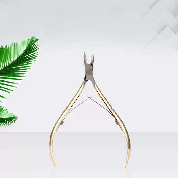 D501 Nail Groove Scissors Gold-Plated Dead Skin Pliers Spot Wholesale Pedicure Knife Beauty Pliers Stainless Steel Double-Pronged Dead Skin Scissors