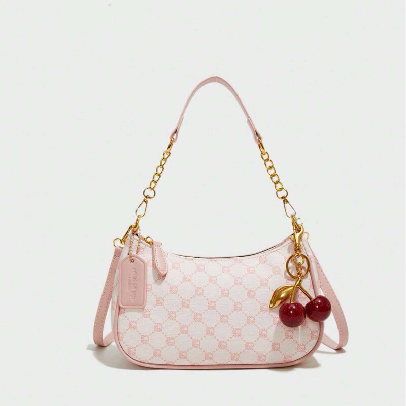 Vintage Print Shoulder Bag for Women, High-End Style Underarm Bag, Trendy and Fashionable Shoulder Bag, Sweet and Fresh Style for Women Vintage Print Shoulder Bag for Women, High-End Style Underarm Bag, Trendy and Fashionable Shoulder Bag, Sweet and Fresh Style for Women