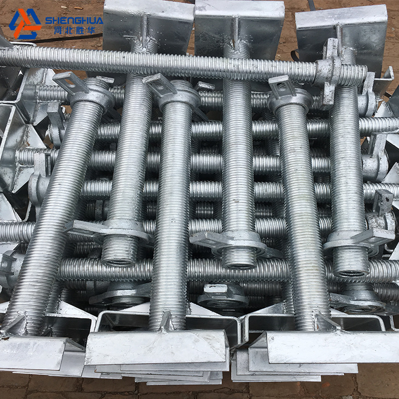 河北厂家批发盘扣式脚手架底托顶托各种型号大量供应