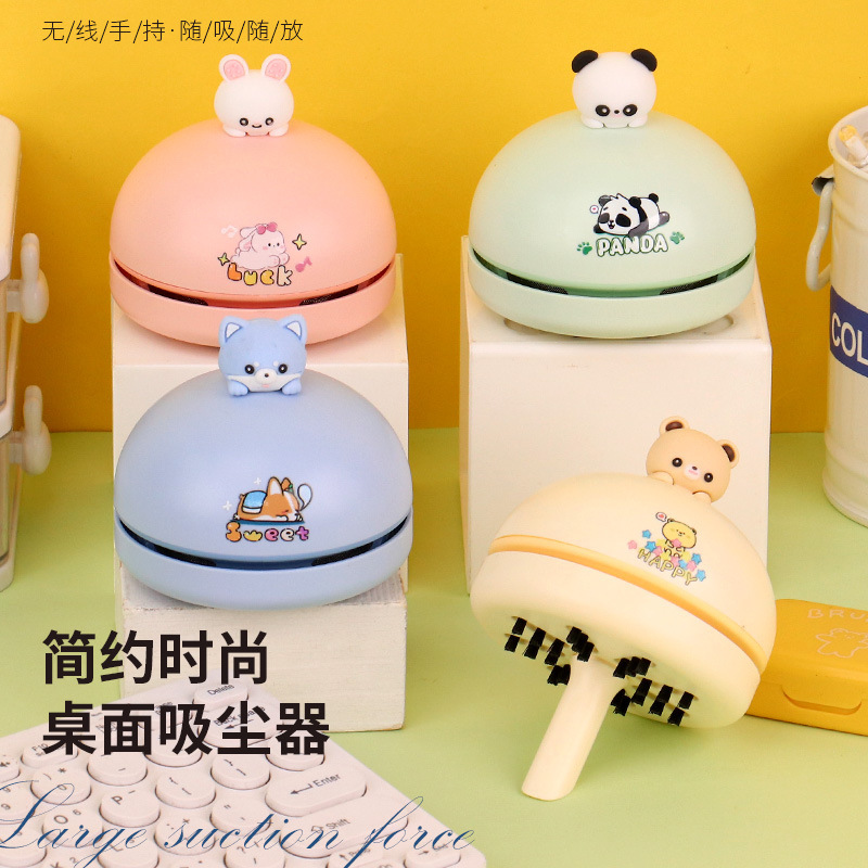 Mini Automatic Vacuum Cleaner for Student Desks, Children's Cartoon Eraser, Paper Scraps, Office Desk Dust Remover Mini Automatic Vacuum Cleaner for Student Desks, Children's Cartoon Eraser, Paper Scraps, Office Desk Dust Remover