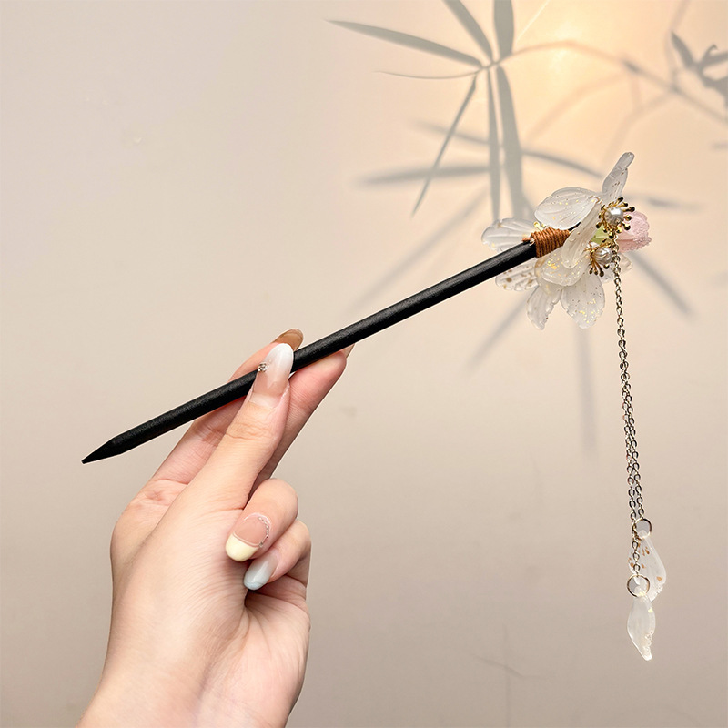 古风西湖会发光的宫灯发簪女金属灯笼发髻凉亭盘发簪子中秋节头饰|undefined